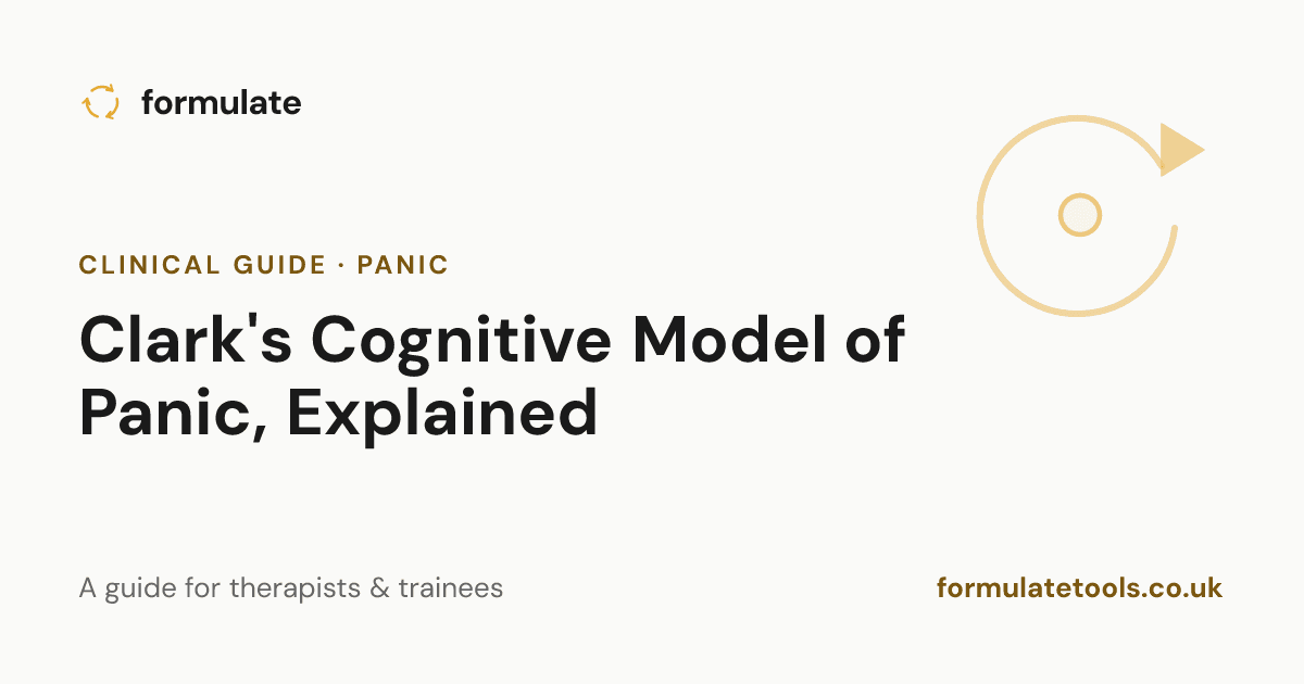 Clark's Cognitive Model of Panic, Explained